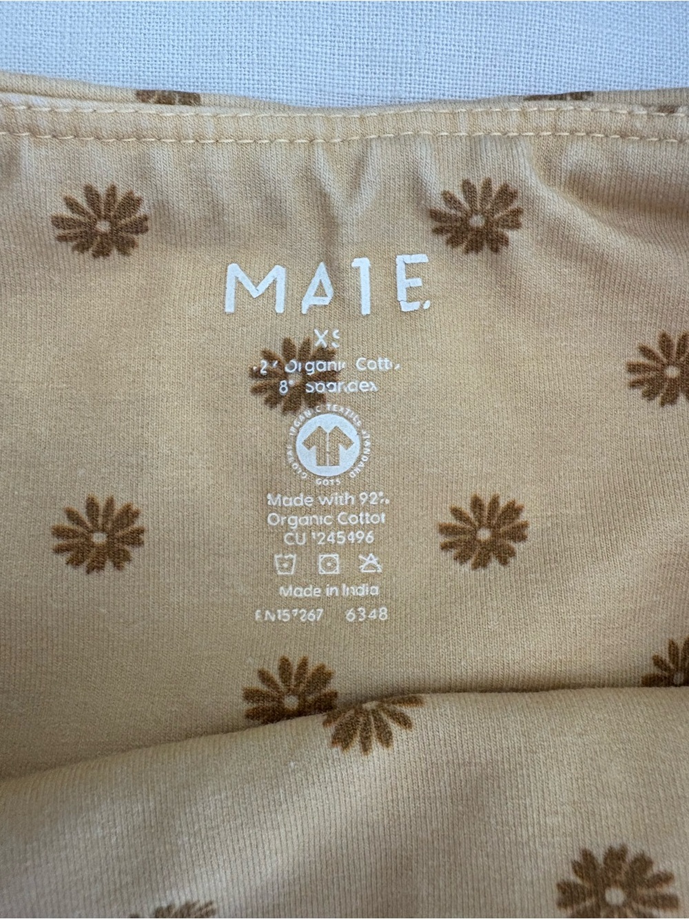 MATE the Label athletic set chamomile XS - Picture 5 of 5